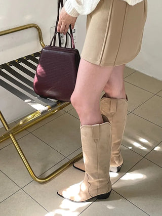 suede western boots