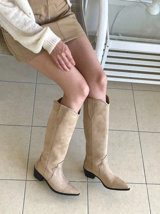 suede western boots