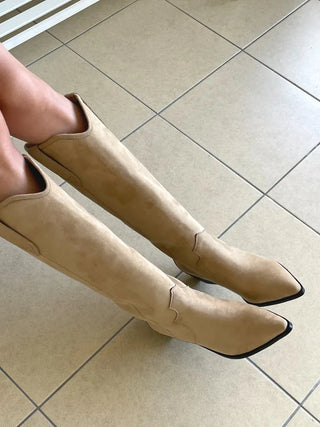 suede western boots