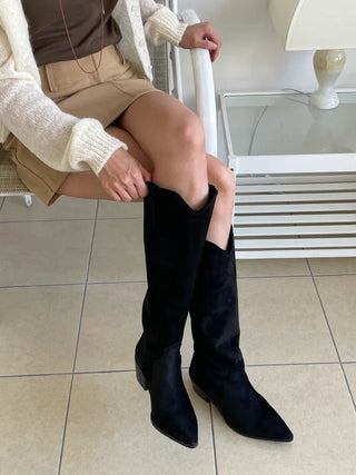suede western boots