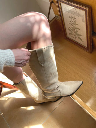 suede western boots