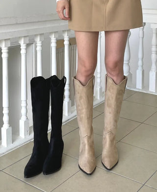 suede western boots