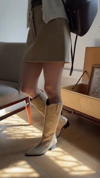 suede western boots