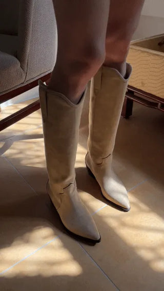 suede western boots