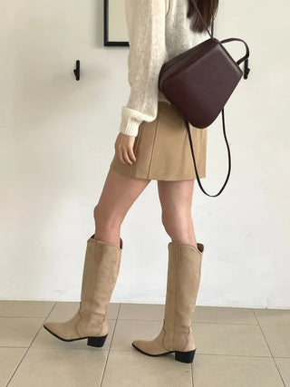 suede western boots