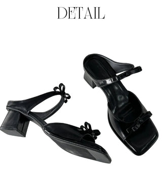 double ribbon sandals