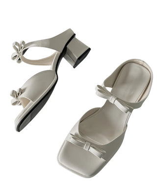 double ribbon sandals