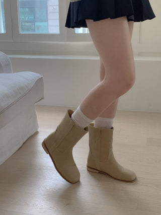 suede middle boots