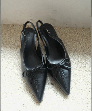 mini ribbon slingback