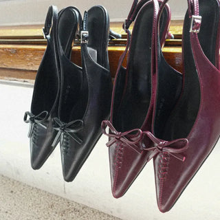 mini ribbon slingback