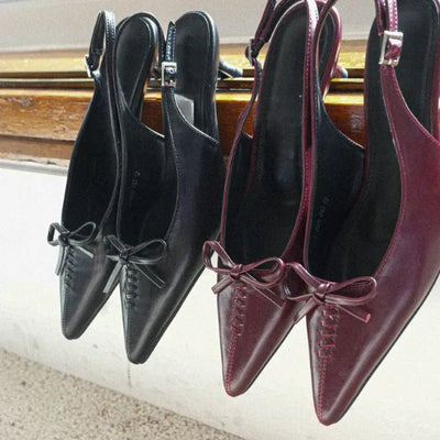 mini ribbon slingback