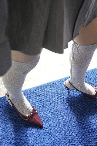 mini ribbon slingback