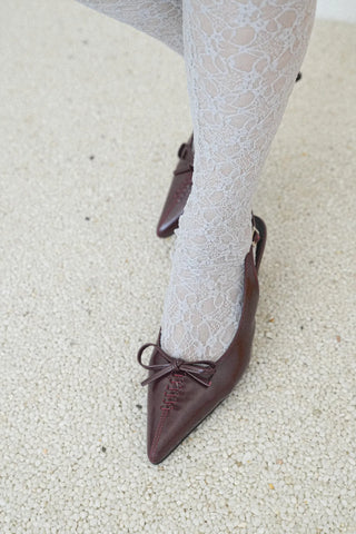 mini ribbon slingback