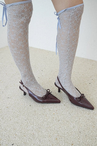 mini ribbon slingback