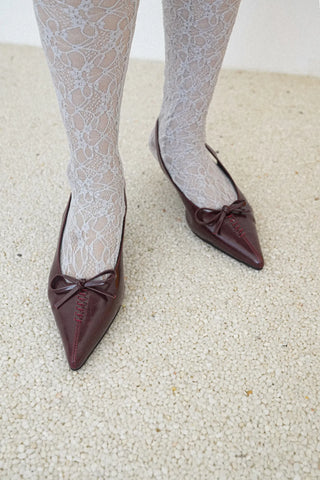 mini ribbon slingback