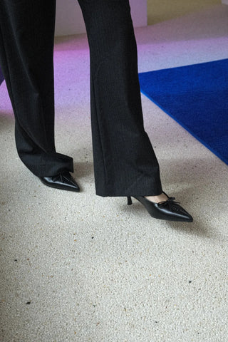 mini ribbon slingback