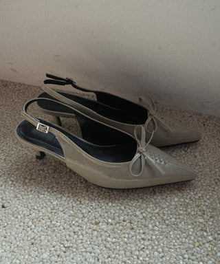 mini ribbon slingback
