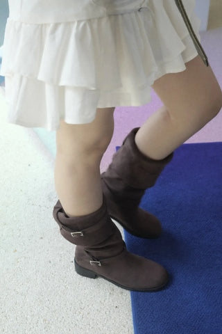 suede long boots
