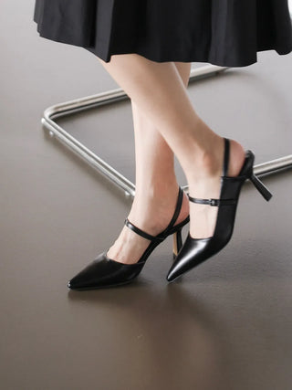 buckle strap slingback