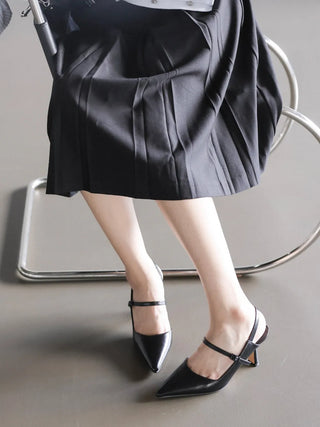 buckle strap slingback