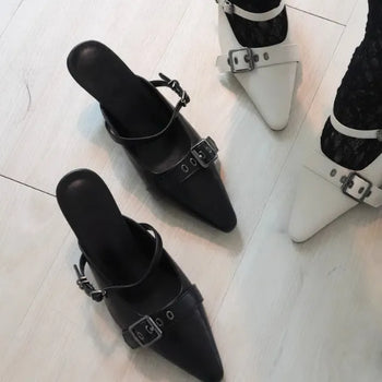 Mary Jane mule heel