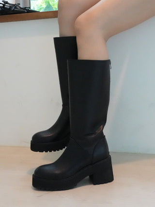 platform long boots