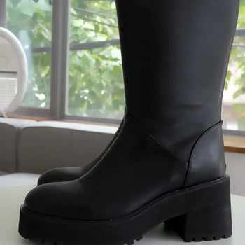 platform long boots