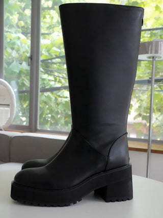 platform long boots