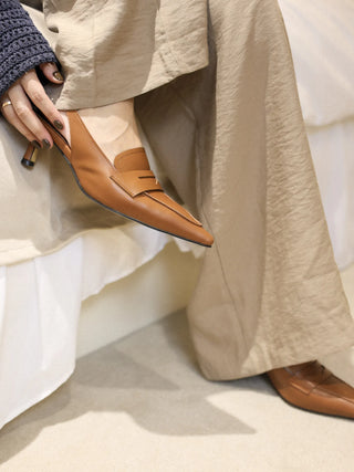 vintage loafer heel