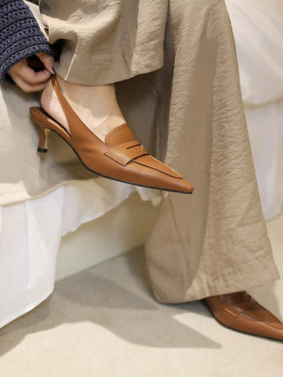 vintage loafer heel