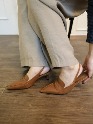 vintage loafer heel