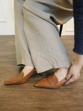 vintage loafer heel