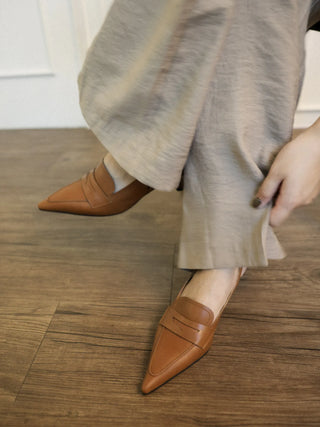 vintage loafer heel