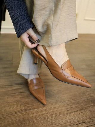 vintage loafer heel