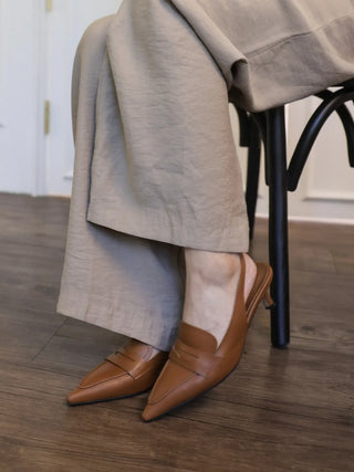 vintage loafer heel
