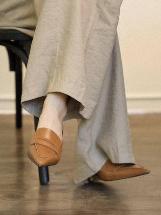 vintage loafer heel