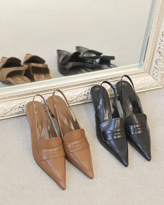 vintage loafer heel