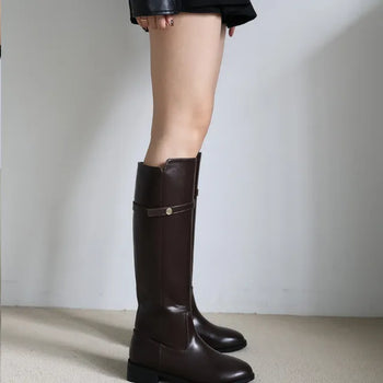 suede long boots