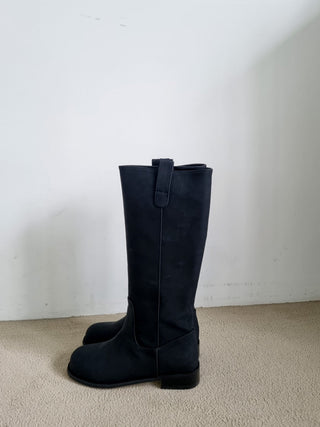 suede long boots