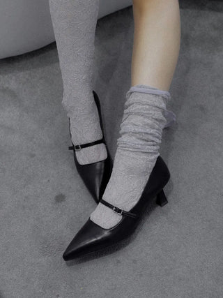 ribbon knee socks