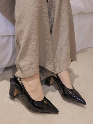 enamel slingback