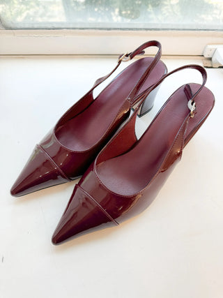 enamel slingback