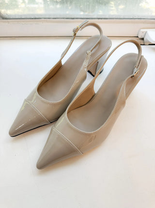enamel slingback