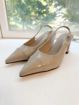 enamel slingback