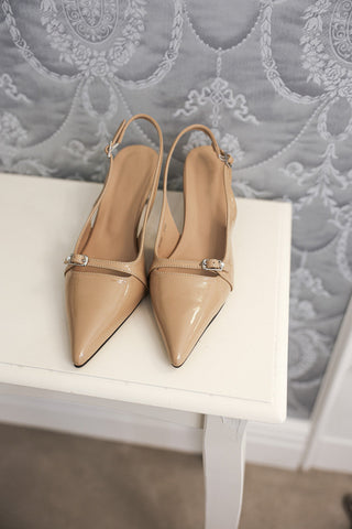pearl stiletto slingback