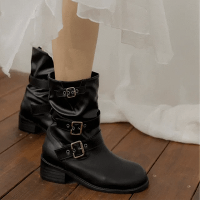 buckle walker boots