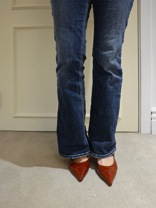 enamel stiletto heel