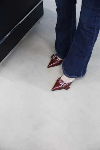 strap slingback heel