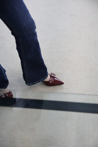 strap slingback heel