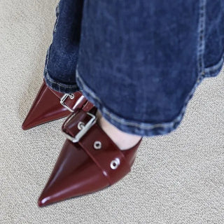 strap slingback heel